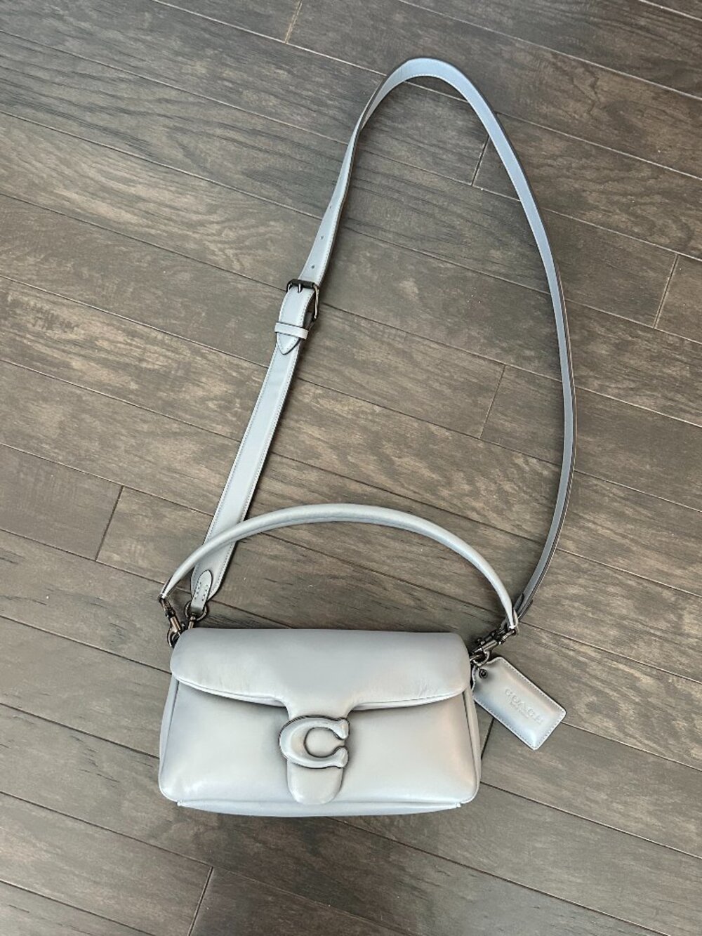 Coach Light Grey Pillow Tabby Shoulder Bag/Purse Style #L2081-C0772 - Picture 2 of 13